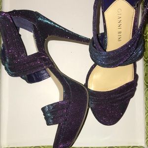 Gianni Bini sparkly purple & blue heels in size 7